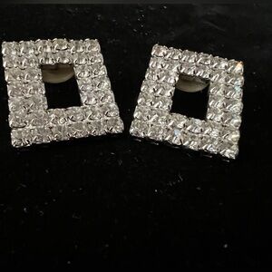 GEOMETRIC RHINESTONE EARRINGS